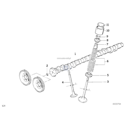 Zawór ssący z wym. trzonka +0,2mm - 11341309345