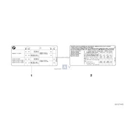 Naklejka inf. "Ciśnienie w oponach" - 71246790786