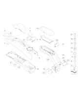 Osłona podłokietnika środkowego - 51166955009
