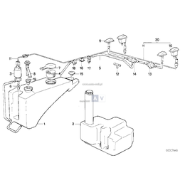 Wiązka przew. dyszy sprysk. - 61121375347