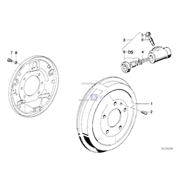 Kpl. uszczelek cylinderka ham. - 34211117344