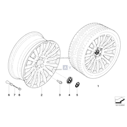 Obręcz koła aluminiowa, polerowana - 36116774787