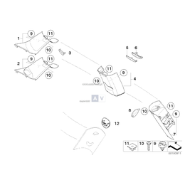 Osłona słupka C, prawa - 51432753008