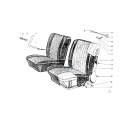 Okucie siedzenia lewe - 52119632000