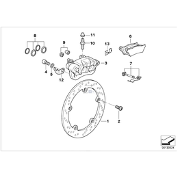 Klocki hamulcowe tył BMW K21 K22 K23 K25 K27 K28 K29 K32 K33 R21 R22 R28 - 34212335465