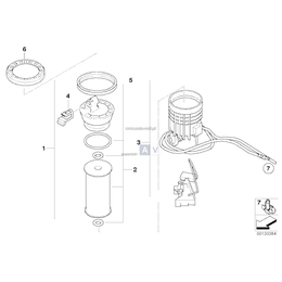 Filtr paliwa z czujnikiem poziomu - 16146765124