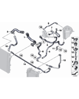 Przewód ukł chłodzenia BMW E70N E71 F07 30dX 40dX 530dX 535dX - 17228506991