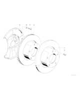 Tarcza hamulcowa przód E38 E39 E32 E31 - Oryginał BMW - 34116757746