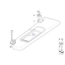 Osłona przeciwsłon., materiał, prawa - 51167960068