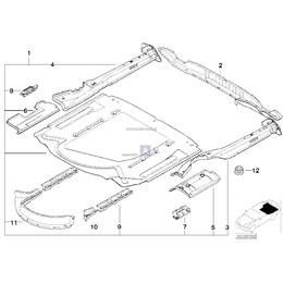 Wzmocnienie podłogi bag. przednie - 41112695495