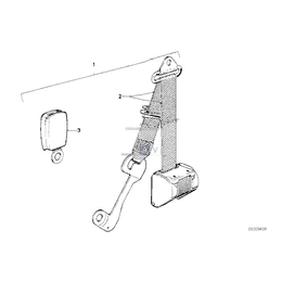 Pas bezpieczeństwa przedni prawy - 72111900514