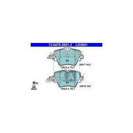 KLOCKI HAM. BMW P. 2/5/X1/X2/X3 1,5-2,0 14- CERAMIC