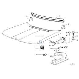 Ogranicznik maski BMW E12 E21 518 520 315 316 318 320 323 - 51231831316