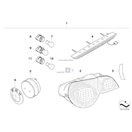 Dodatkowe światło kierunkowskazu białe - 63137165734