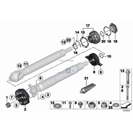 Śruba Torx zewnętrzna, zielona - 26112284153