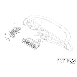 Kratka wlotu świeżego powietrza prawa - 64228041496
