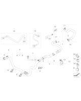 Przewód elast. układu chłodz. - 11532754233