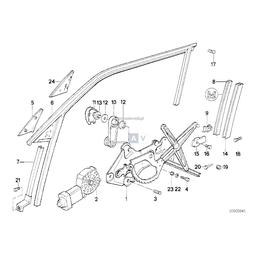 Szyna prowadząca przednia lewa - 51321944041