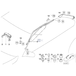 Poduszka pow. ochrony głowy ITS, lewa - 72127001425