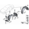 Osłona nadkola przód dolna lewa BMW F01 F02 F04 730 740 750 760 - 51757898891