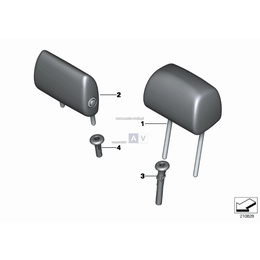 Prowadnica zagłówka środkowego - 52207261782