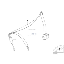 Pas bezpieczeństwa przedni prawy - 72118121226