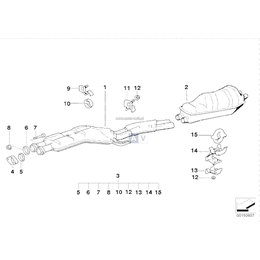 Tłumik tylny - 18101702914