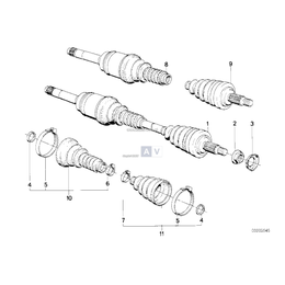 Zestaw naprawczy przegubu współb. zew. - 31601226159