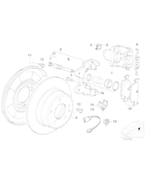 Tarcza hamulcowa tył BMW E36 Compact 316i 318ti 318tds 323ti - 34216758553