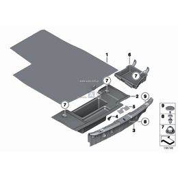 Wykładzina podłogi bagażnika - 51477212918