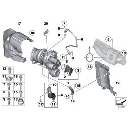 11657593273 Elektrozaw 243 R Turbosprężarki Mini R55 R56 R58