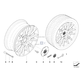 Obręcz koła aluminiowa - 36118037352