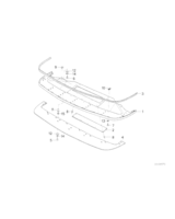 Pasuje tylko do M Sport E3, Spojler przedni - 51112233041