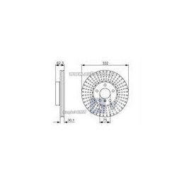 TARCZA HAM. BMW P. X5/X6 2,0-3,0 10-18