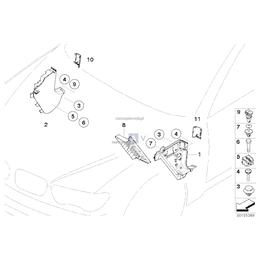 Podpórka pod stopę kierowcy - 51437011069