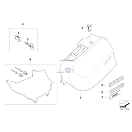 Komplet zamków kufra bocz./centr. - 51257695140