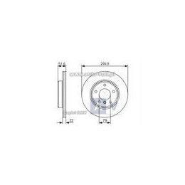 TARCZA HAM. BMW P. 3/Z3/Z4 2,0-3,0 98-07