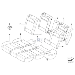Poszycie oparcia, prawe - 52207170275