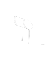 Zagłówek przedni, szt. sk., nylon-braun - 52101871358