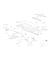 Tylna klapa ze światłem stop - Oryginał BMW - 41628191160