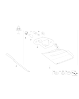 Osłona lampy tyln. pokr. bag., pr. - 63216937240