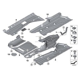 Osłona podwozia BMW F15 F16 X5 X6 G30 G31 530iX - 51757325393