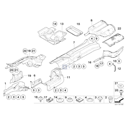 Izolacja termiczna tunelu/zb. paliwa - 51487130801