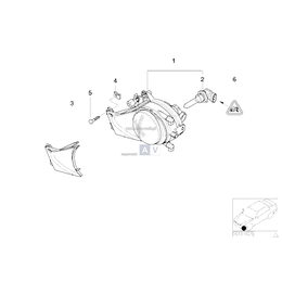 Lampa przeciwmgłowa prawa - 63176900222
