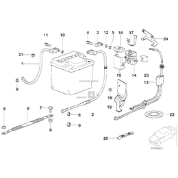 Kabel minus akumulatora - 12421706549