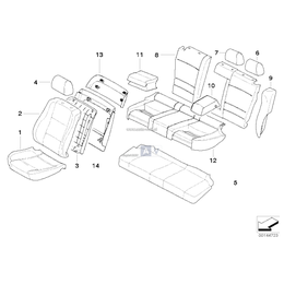 Osłona boczna ISOFIX, Osłona boczna lewa - 52208025791