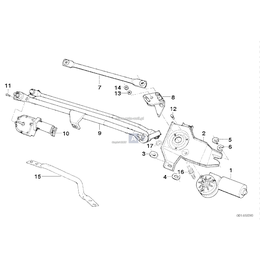 Mechanizm napędu wycieraczek - 61611383445