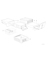 Pojemnik na kasety, głęboki - 65141390339