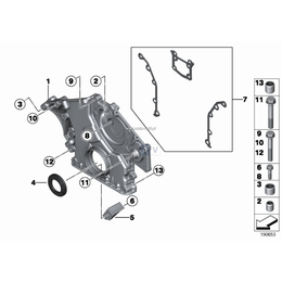 Uszczelka pokrywy rozrządu BMW E65 E66 760i 760Li - 11147515707