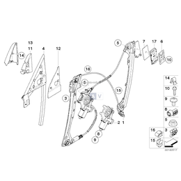 Osłona narożna wewnętrzna lewa - 51337162519